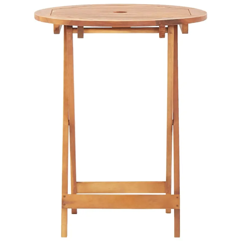 Bistro-ruokailuryhmä, 3 osaa, hiekanvärinen, PP-materiaali ja puu
