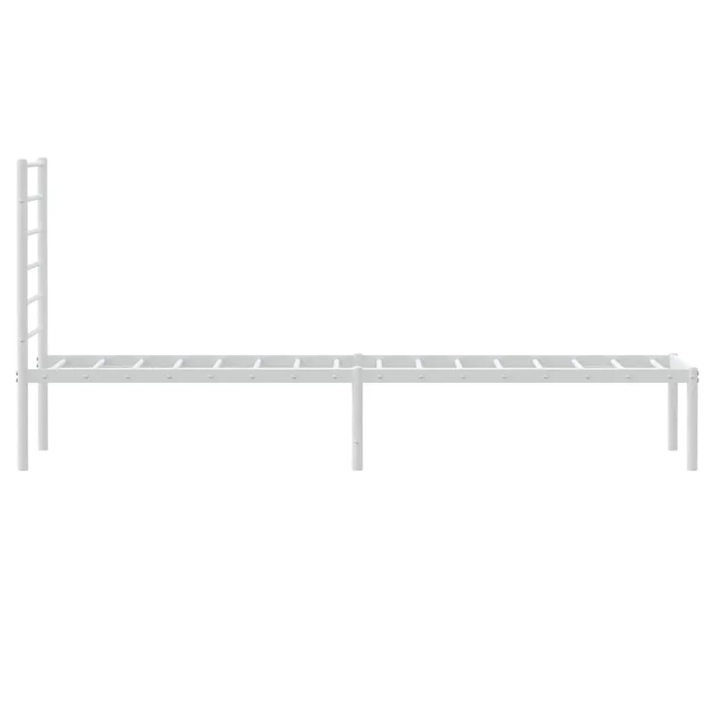 Lovos rėmas be čiužinio, baltas, 75x190cm, metalas
