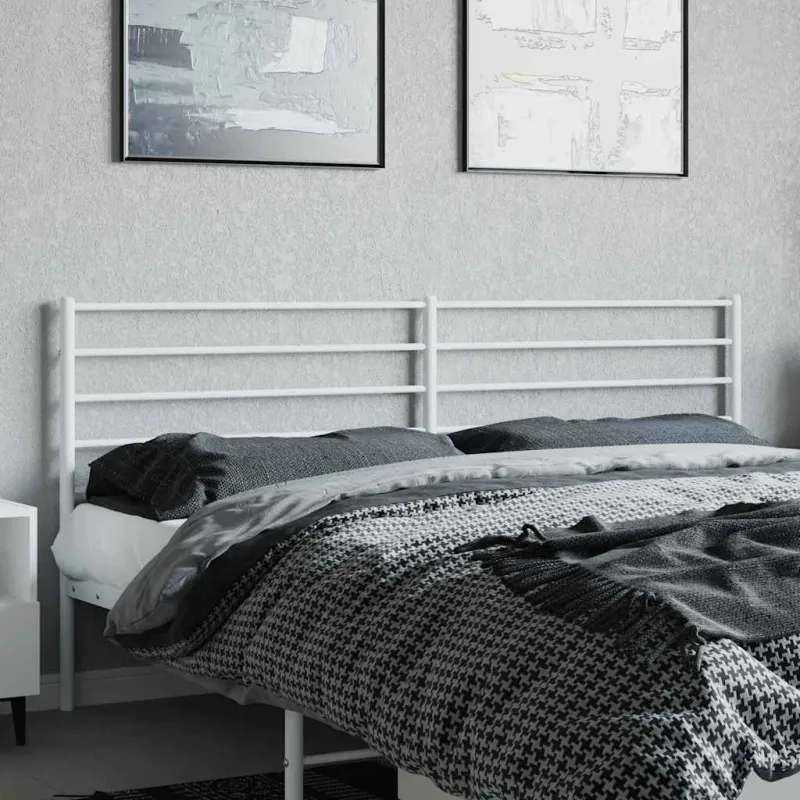 Metalinis pakaitinis galvūgalis, baltos spalvos, 200cm