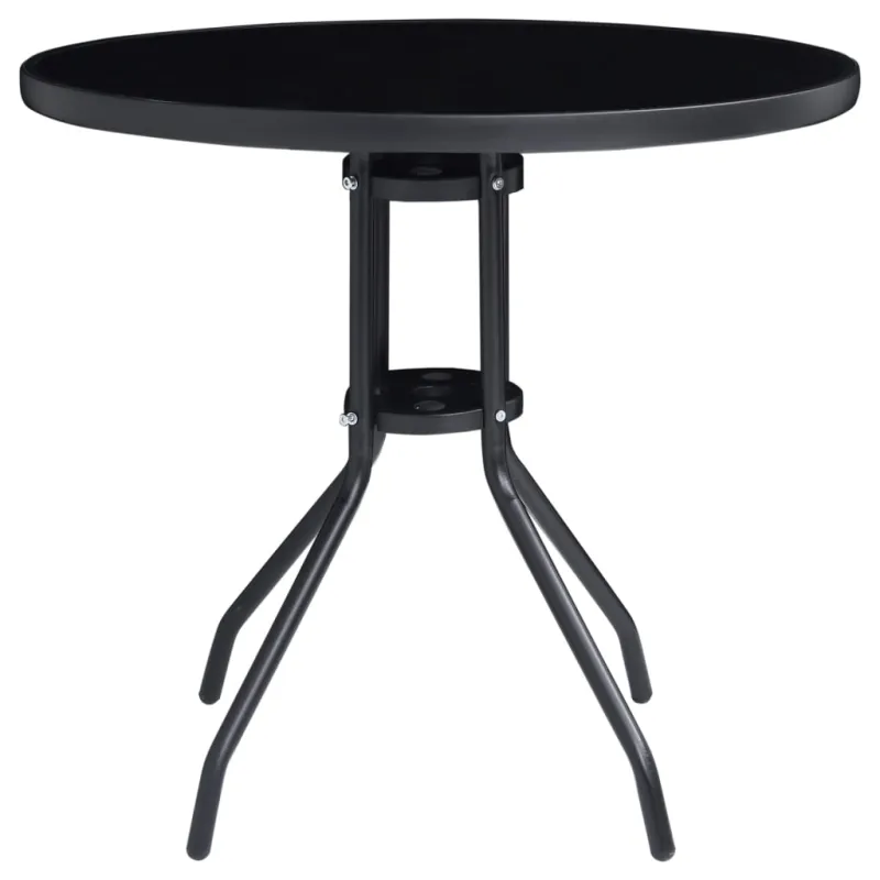 Bistrokalustesarja, 5 osaa, musta ja antrasiitin väri