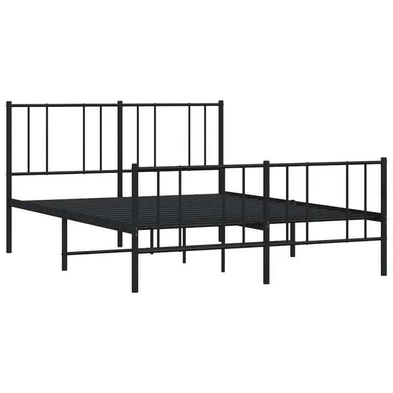 Lovos rėmas be čiužinio, juodas, 160x200cm, metalas