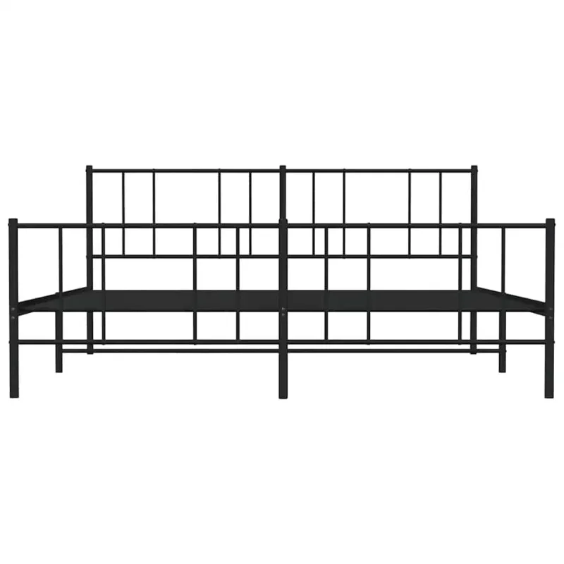 Lovos rėmas be čiužinio, juodas, 180x200cm, metalas