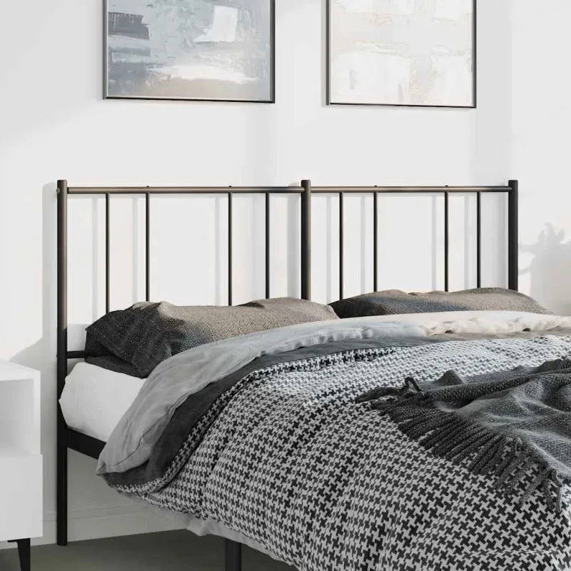 Metalinis pakaitinis galvūgalis, juodos spalvos, 150cm