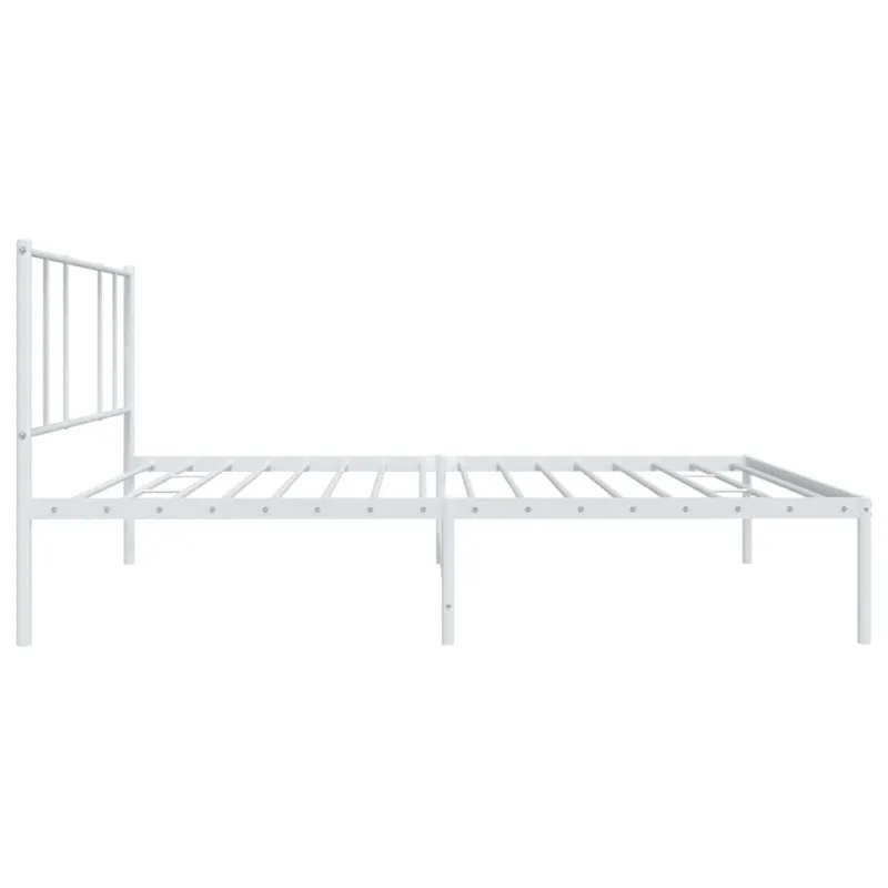 Lovos rėmas be čiužinio, baltas, 75x190cm, metalas