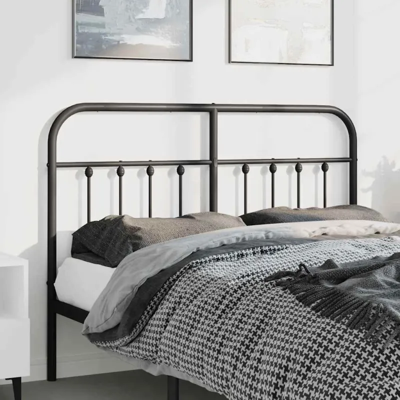 Metalinis pakaitinis galvūgalis, juodos spalvos, 150cm