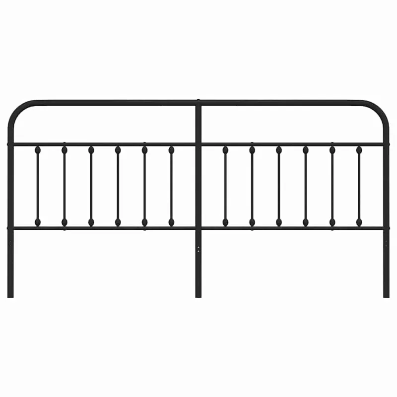 Metalinis pakaitinis galvūgalis, juodos spalvos, 200cm