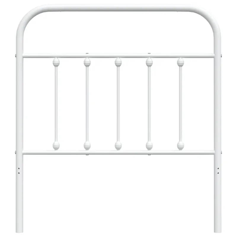 Metalinis pakaitinis galvūgalis, baltos spalvos, 80cm