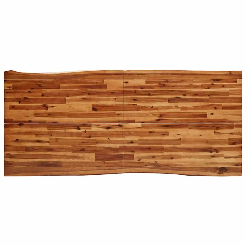 Valgomojo stalas su gyvu kraštu, 200x90x75cm, akacijos masyvas