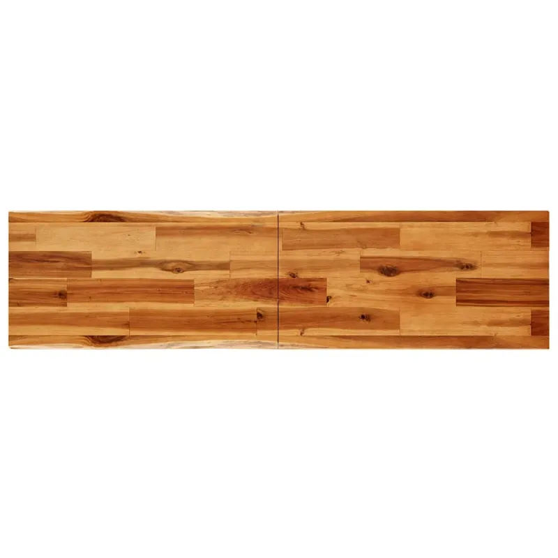 Konsolinis staliukas su gyvu kraštu, 140x40x80cm, akacija