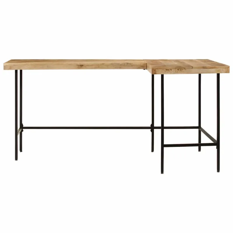 Rašomasis stalas 165x110x77 cm medžio masyvo mango ir geležies