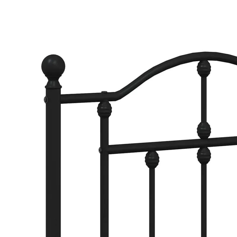 Metalinis pakaitinis galvūgalis, juodos spalvos, 150cm