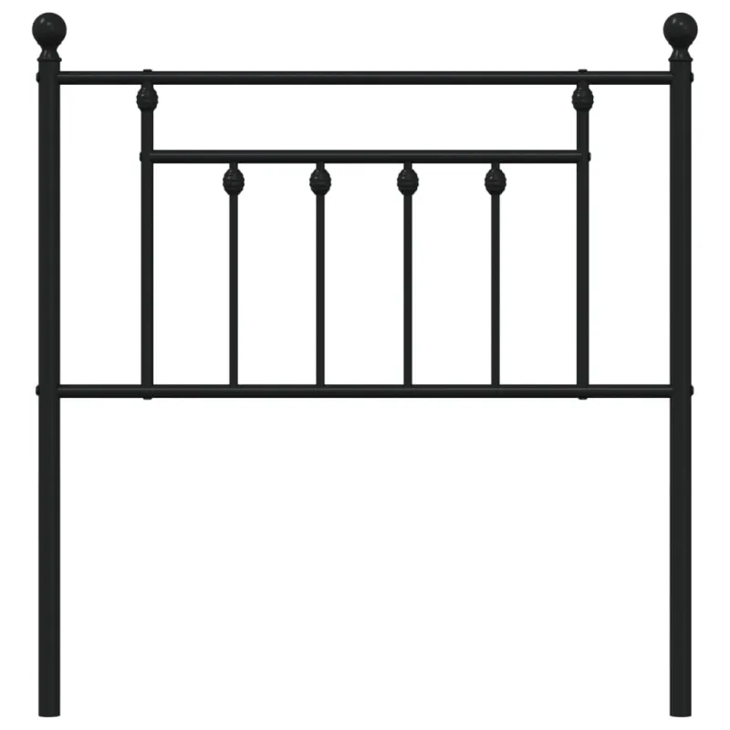 Metalinis pakaitinis galvūgalis, juodos spalvos, 80cm