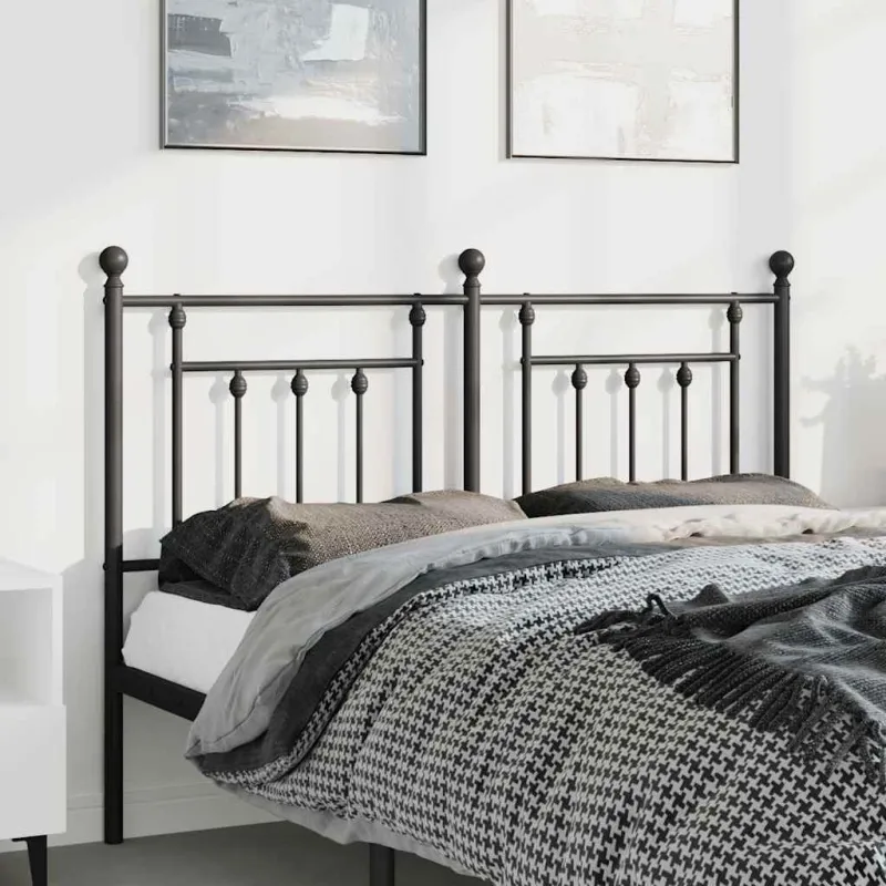Metalinis pakaitinis galvūgalis, juodos spalvos, 150cm
