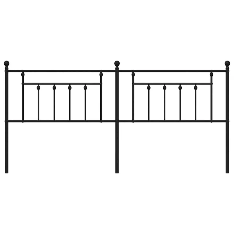 Metalinis pakaitinis galvūgalis, juodos spalvos, 200cm