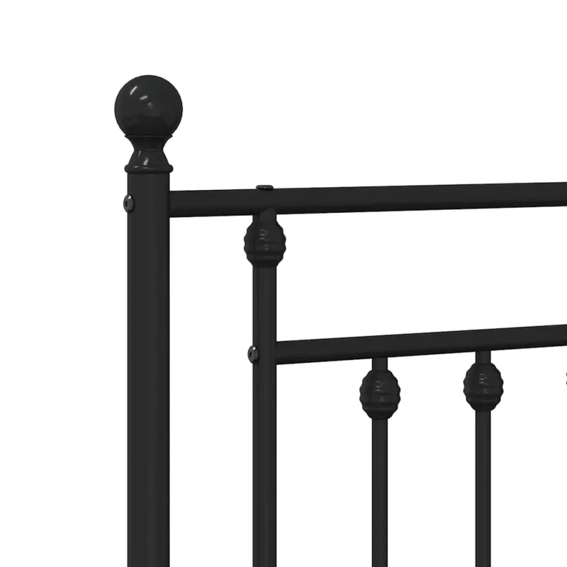 Metalinis pakaitinis galvūgalis, juodos spalvos, 200cm