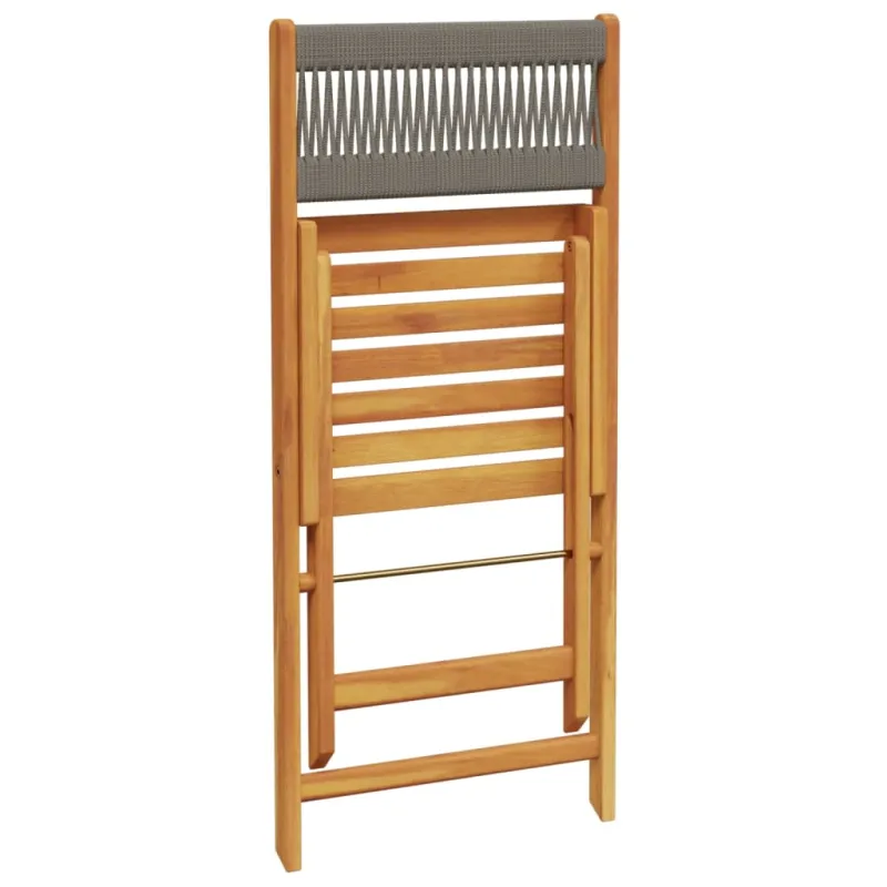 Puinen ja muovinen puutarhakalustekokoelma, 5 osaa, harmaa