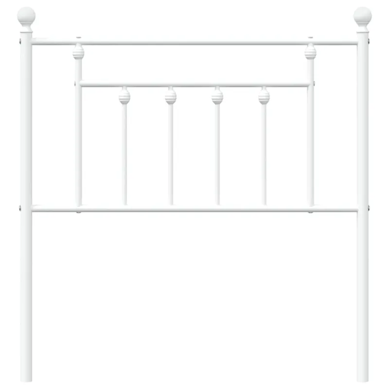 Metalinis pakaitinis galvūgalis, baltos spalvos, 80cm