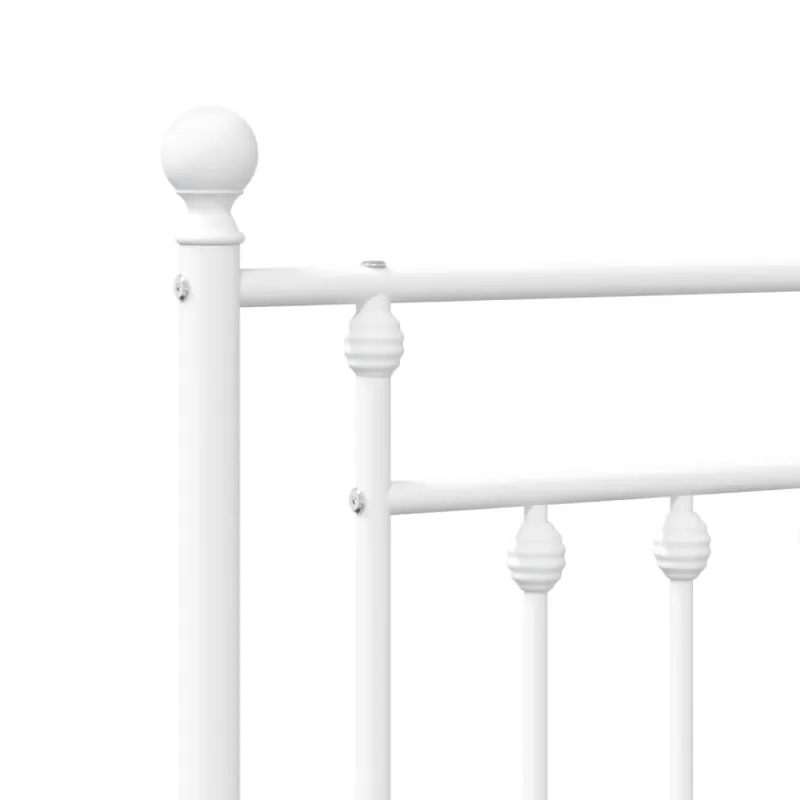 Metalinis pakaitinis galvūgalis, baltos spalvos, 80cm