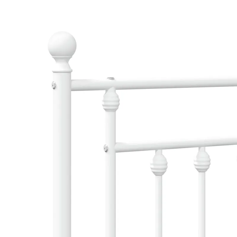 Metalinis pakaitinis galvūgalis, baltos spalvos, 107cm