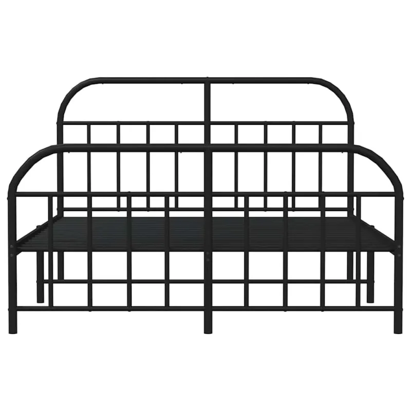 Lovos rėmas be čiužinio, juodas, 160x200cm, metalas