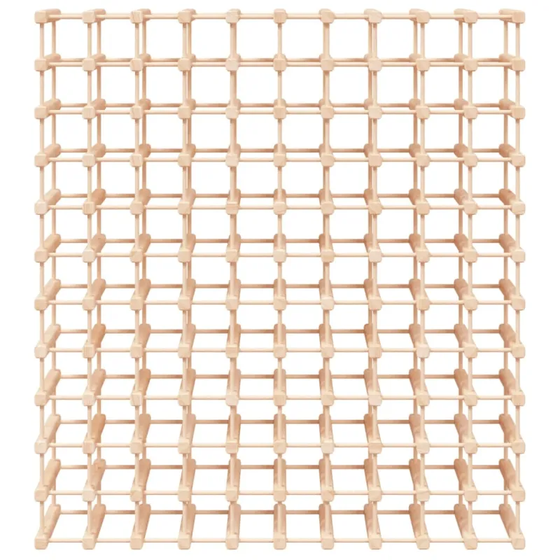 Vyno laikiklis 120 butelių, 112,5x23x123,5cm, pušies masyvas