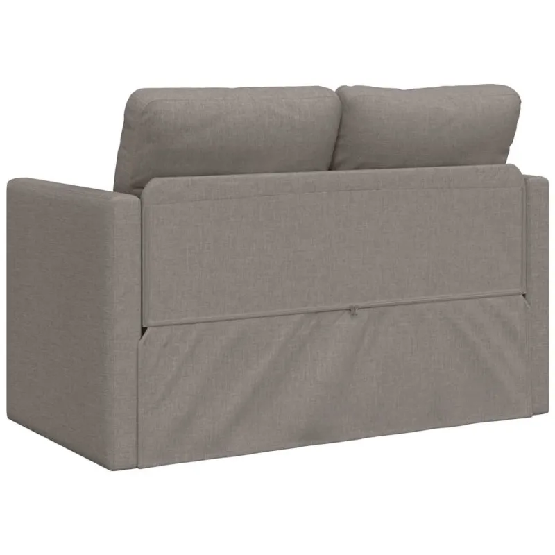 Grindų sofa-lova, 2-1, taupe spalvos, 112x174x55cm, audinys