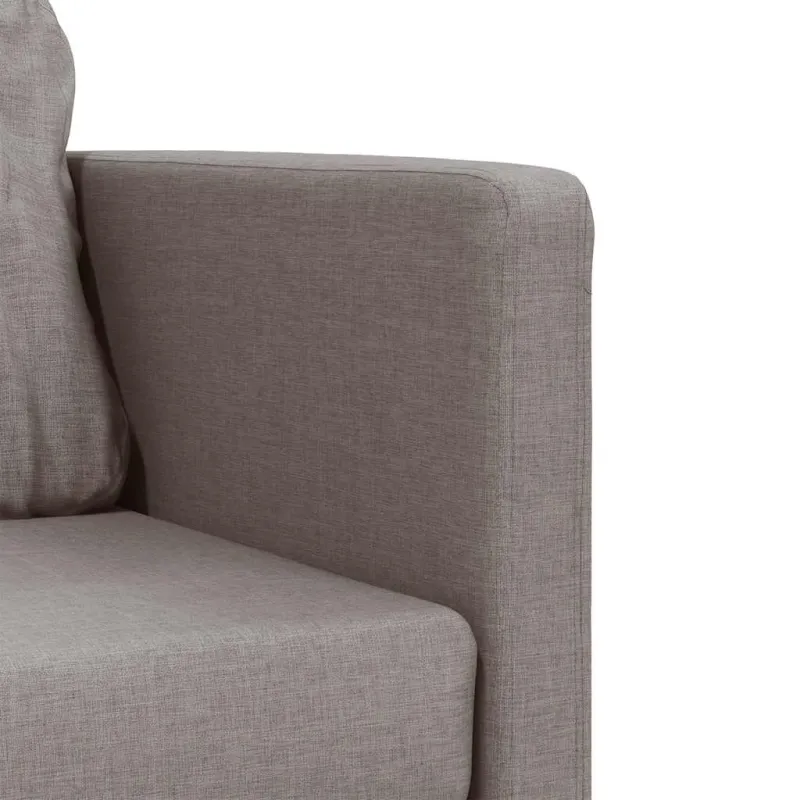 Grindų sofa-lova, 2-1, taupe spalvos, 112x174x55cm, audinys