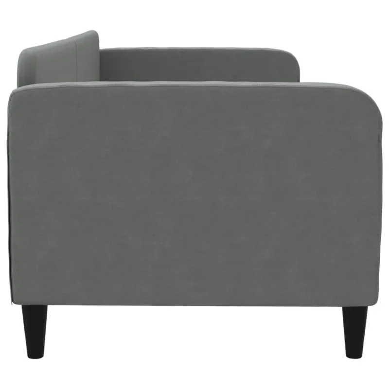 Sofa, tamsiai pilkos spalvos, 80x200cm, audinys