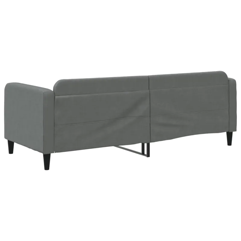 Sofa, tamsiai pilkos spalvos, 80x200cm, audinys