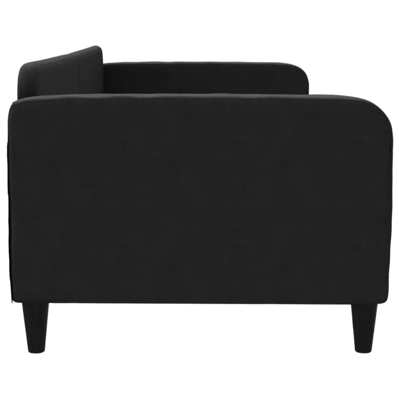Sofa, juodos spalvos, 90x200cm, audinys