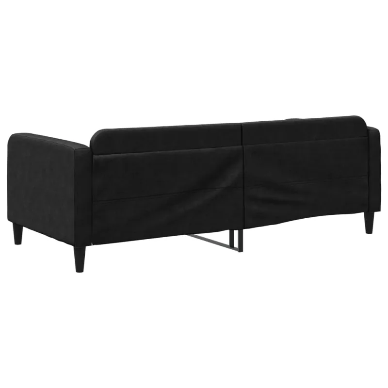 Sofa, juodos spalvos, 90x200cm, audinys