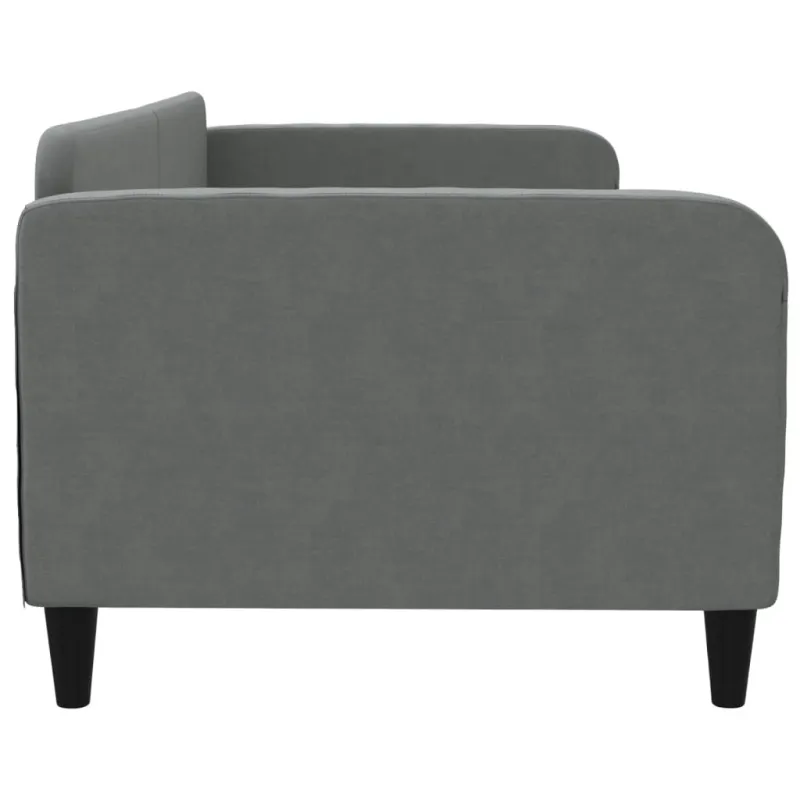 Sofa, tamsiai pilkos spalvos, 90x190cm, audinys