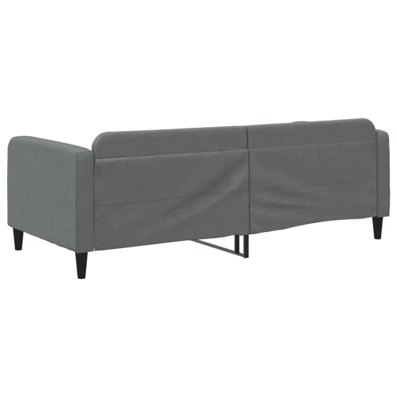 Sofa, tamsiai pilkos spalvos, 90x190cm, audinys