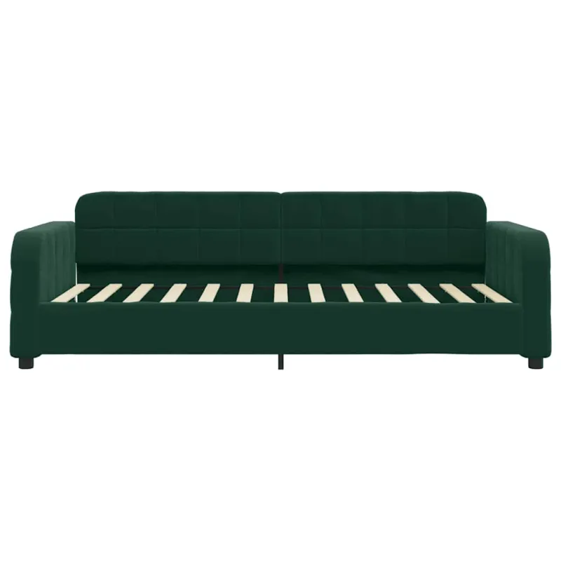 Sofa, tamsiai žalios spalvos, 80x200cm, aksomas