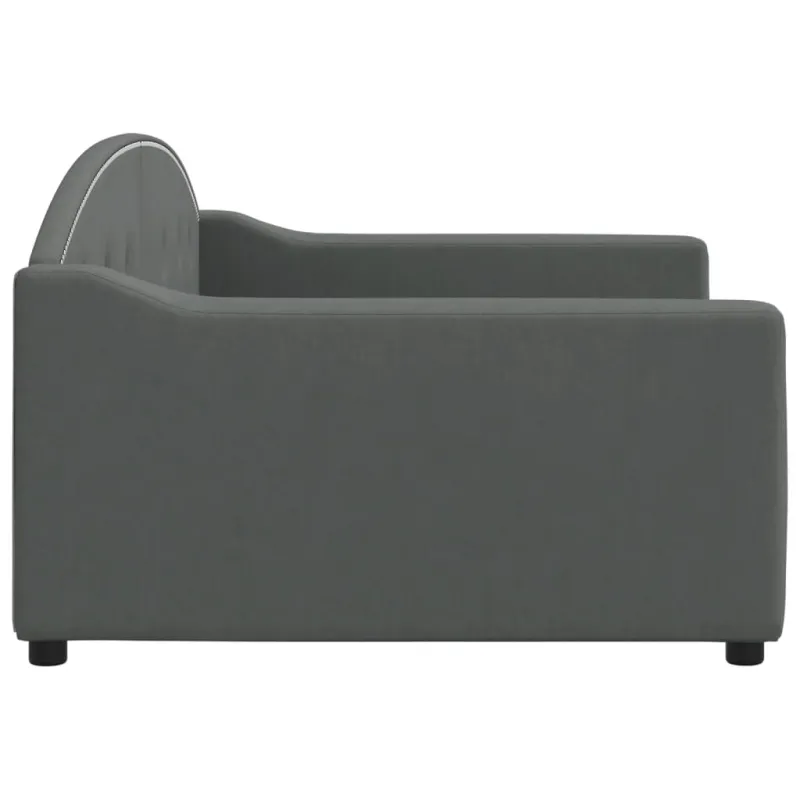 Sofa, tamsiai pilkos spalvos, 100x200cm, audinys