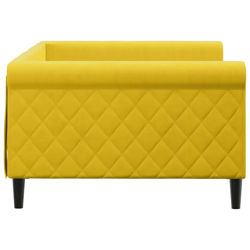 Sofa, geltonos spalvos, 100x200cm, aksomas