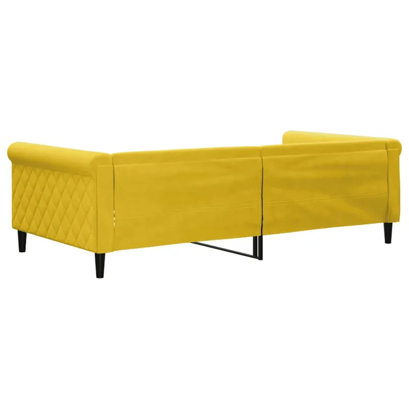Sofa, geltonos spalvos, 100x200cm, aksomas