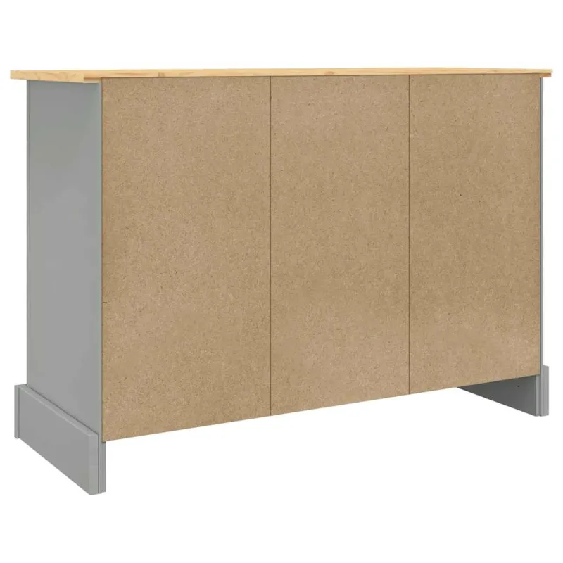 Šoninė spintelė Corona, pilka, 112x43x78cm, meksikietiška pušis