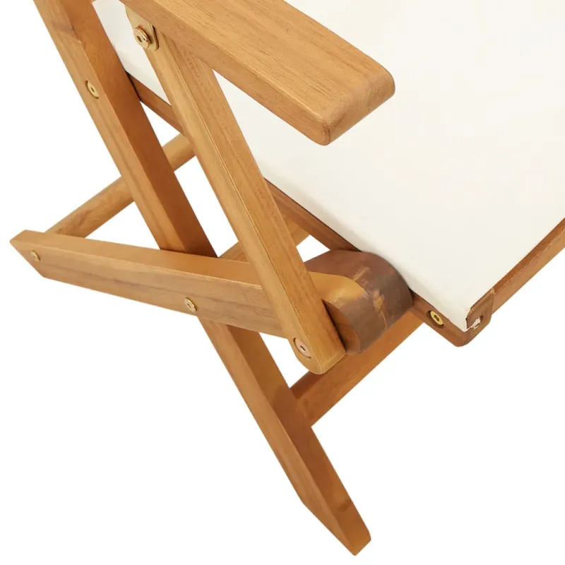 Bistro-ruokailuryhmä, 3 osaa, kermainen, kangas ja puu