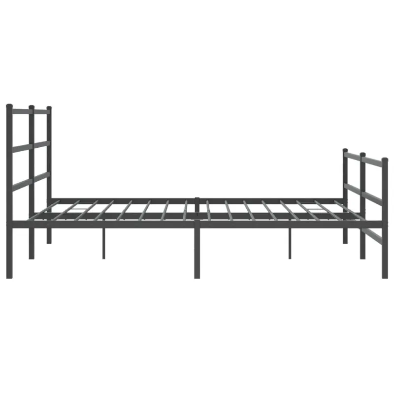 Lovos rėmas su galvūgaliu/kojūgaliu, juodas, 180x200cm, metalas