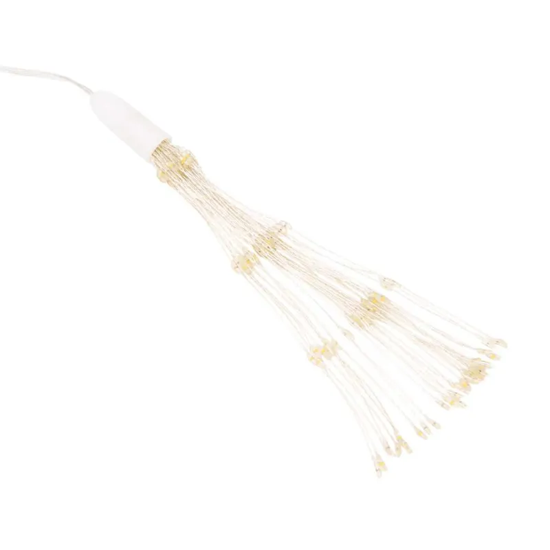 Kalėdinis šviestuvas fejerverkas, 140 šaltų baltų LED, 17cm