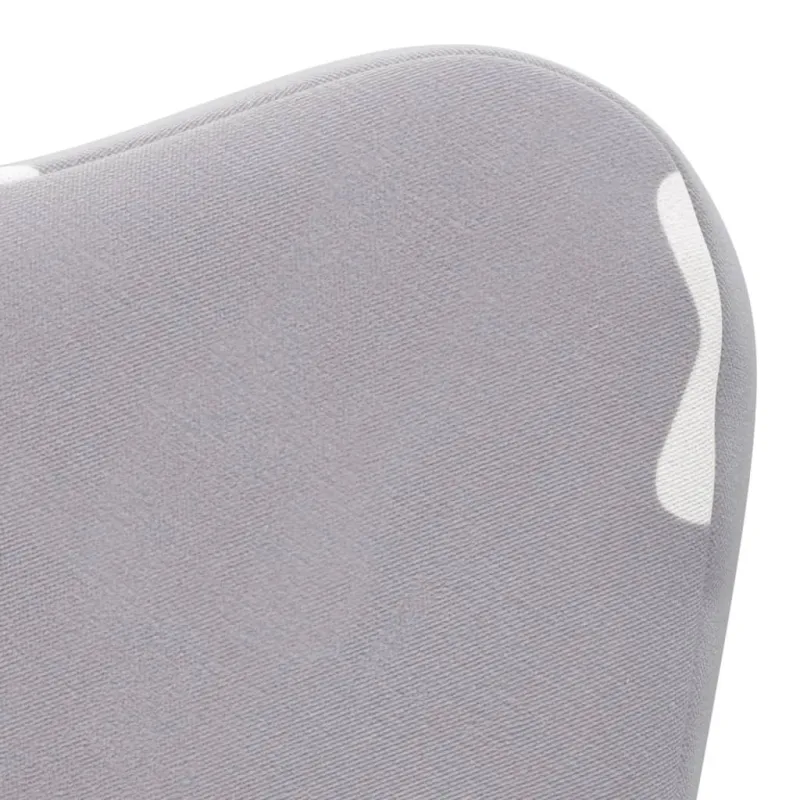 Vaikiška sofa, šviesiai pilka, minkštas pliušas, su žvaigždėmis