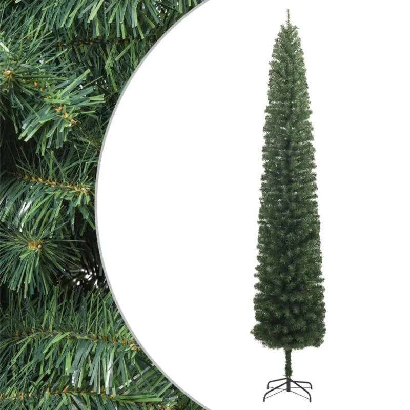 Siaura Kalėdų eglutė su stovu, 300cm, PVC