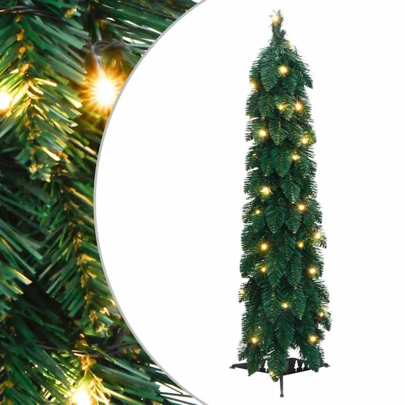 Dirbtinė apšviesta Kalėdų eglutė su 45 LED lemputėmis, 90cm