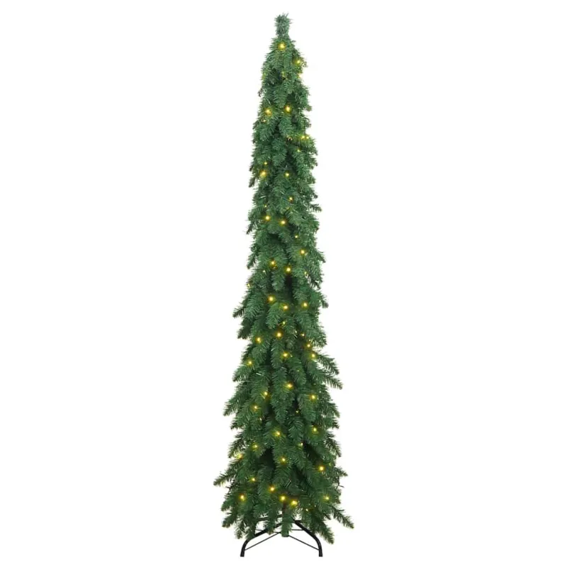 Dirbtinė apšviesta Kalėdų eglutė su 130 LED lempučių, 210cm