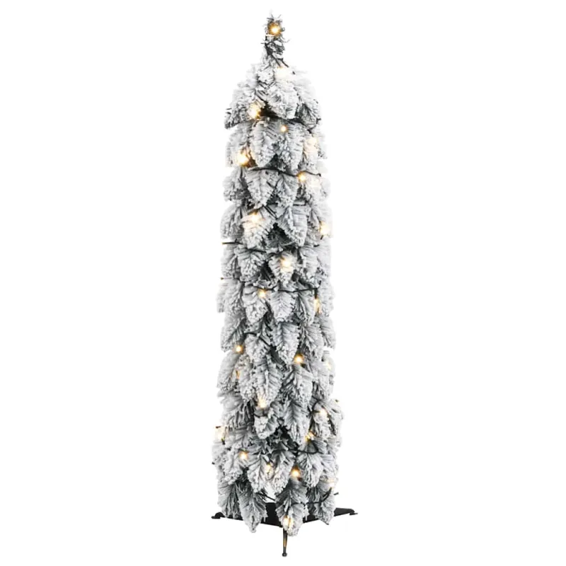 Dirbtinė apšviesta Kalėdų eglutė su 30 LED ir sniegu, 60cm