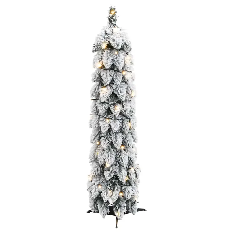 Dirbtinė apšviesta Kalėdų eglutė su 45 LED ir sniegu, 90cm