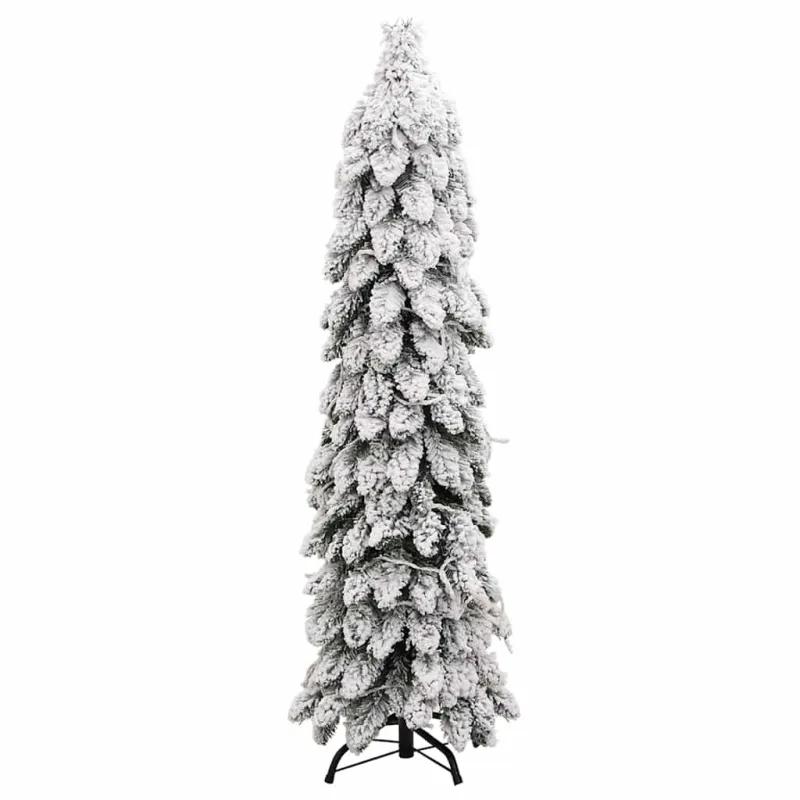 Dirbtinė apšviesta Kalėdų eglutė su 80 LED ir sniegu, 150cm