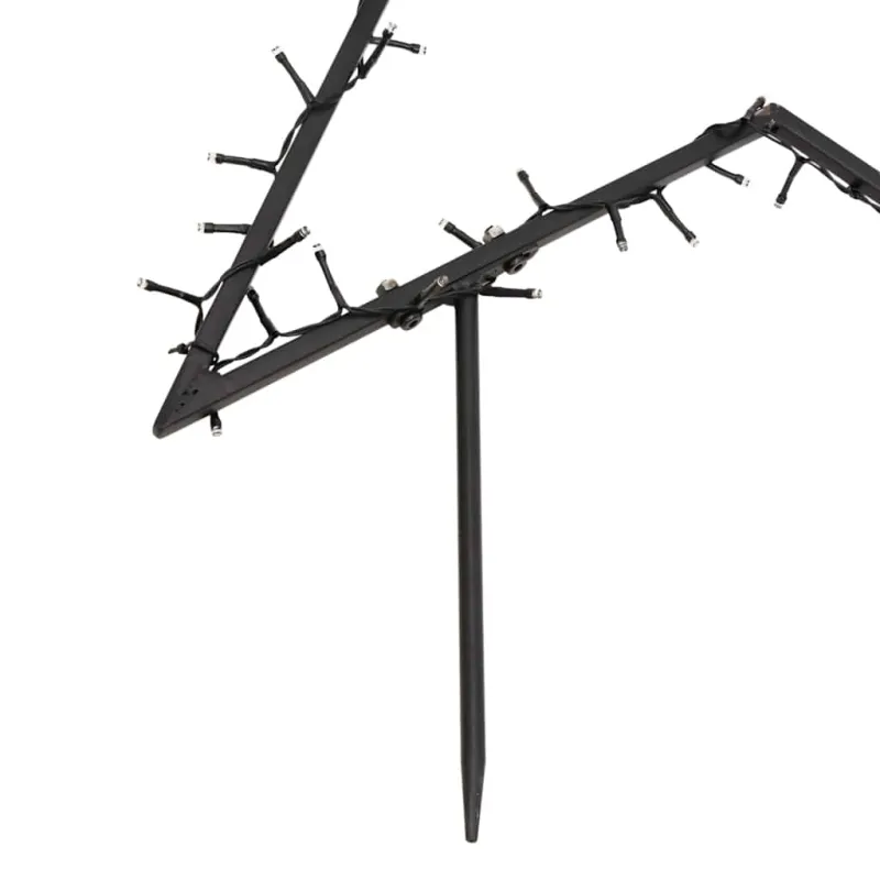 Kalėdinė šviečianti dekoracija žvaigždė, 80LED, 60cm