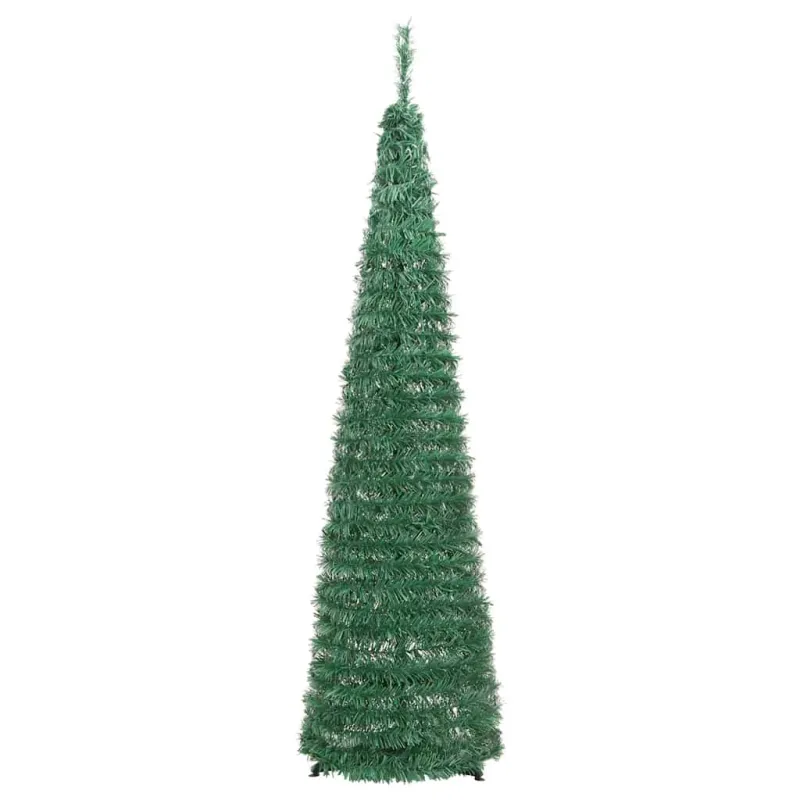 Išskleidžiama dirbtinė Kalėdų eglutė, žalia, 120cm, 50 LED